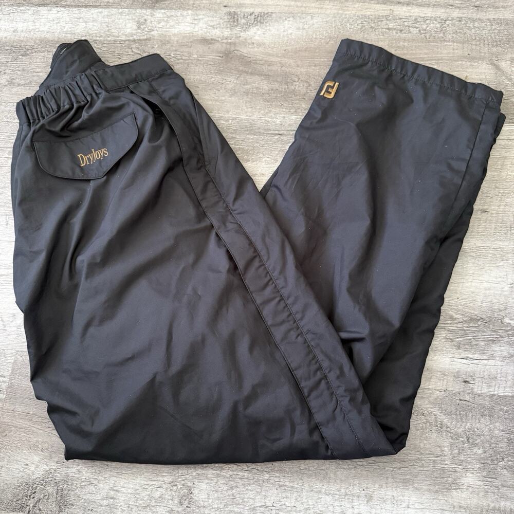 DryJoys by FootJoy Rain Golf Pants Mens LL Large Tall Black Waterproof Outerwear